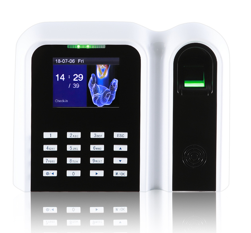 Spanish Biometric Fingerprint Time Clock Time Attendance System Check In/Out 