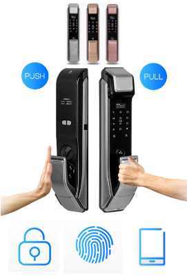 Indoor/Outdoor Card Lock System With Keypad & Fingerprint Authentication
